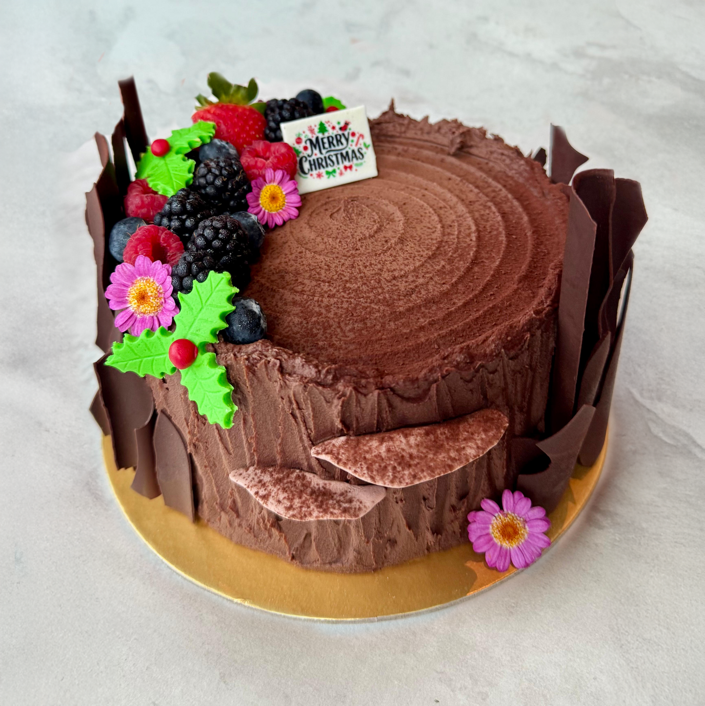 Festive Delights - Black Forest Yule Log